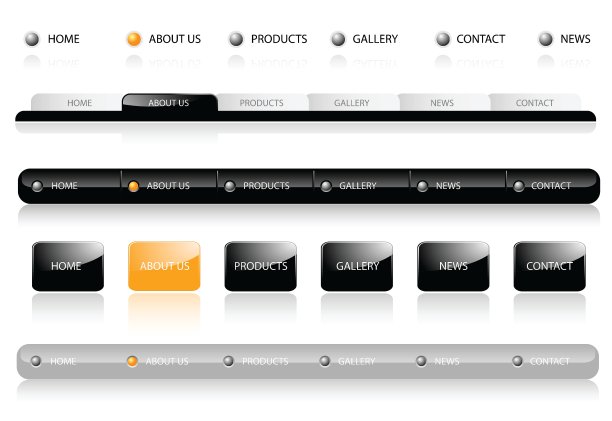 编辑网站导航模板图片下载