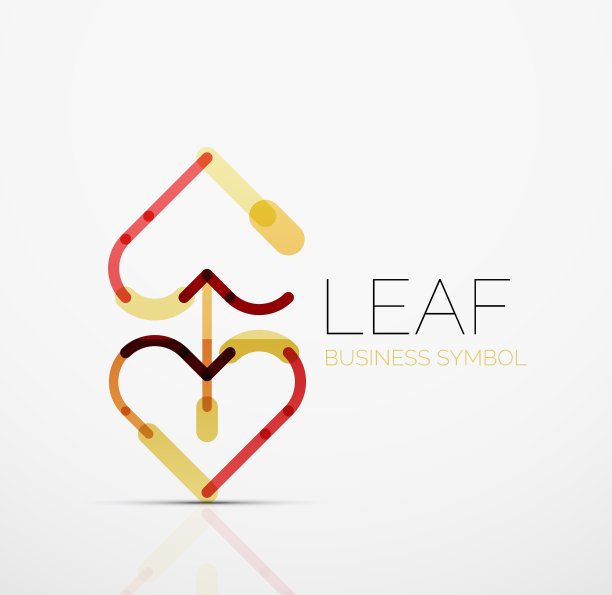 抽象的标志理念生态叶自然植物图片下载