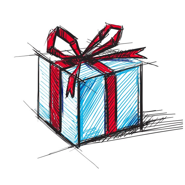 带蝴蝶结的礼盒图片下载