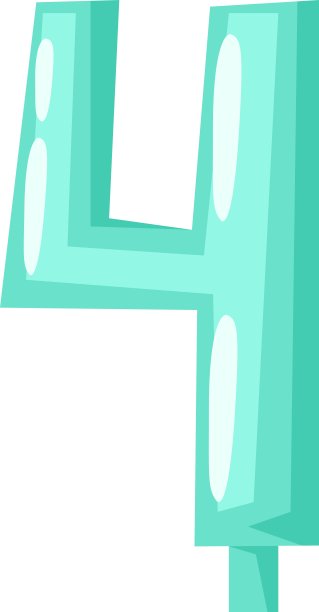 派对生日数字蜡烛孤立图片下载