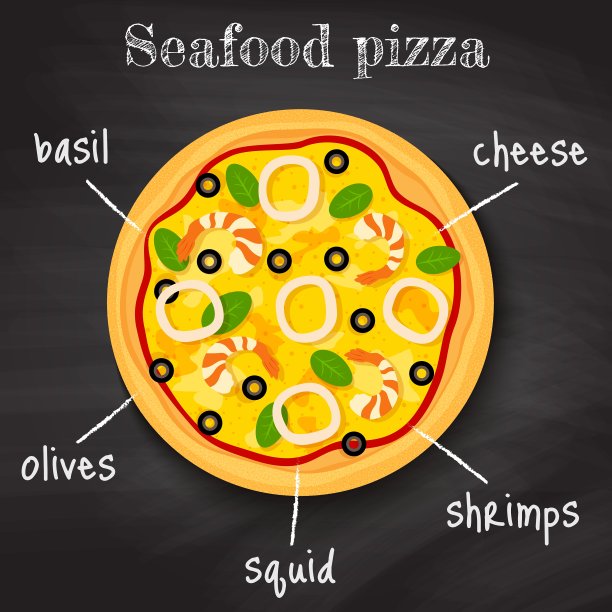 海鲜披萨图片下载