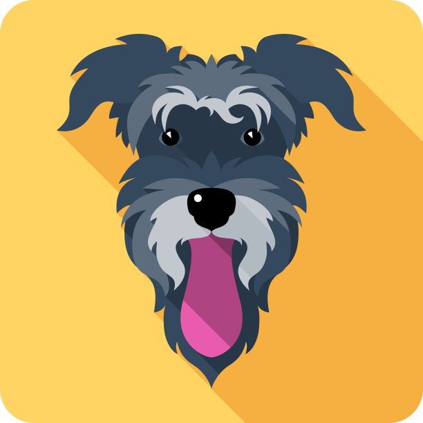 狗图标平面设计图片下载