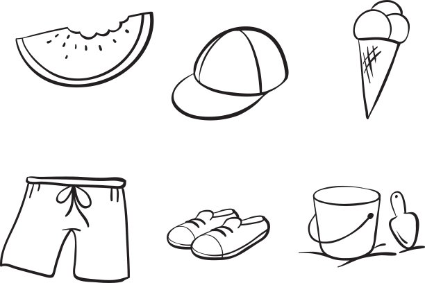 各种物体的草图图片下载