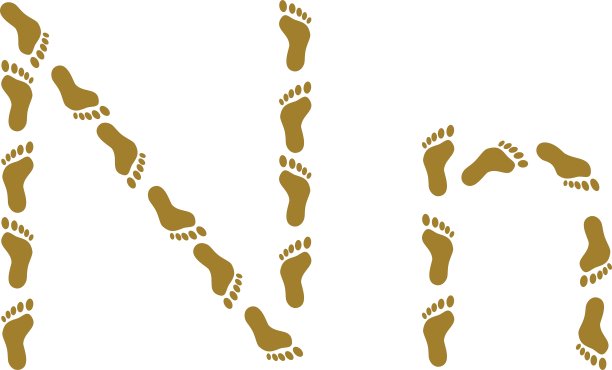 字母n痕迹图片下载