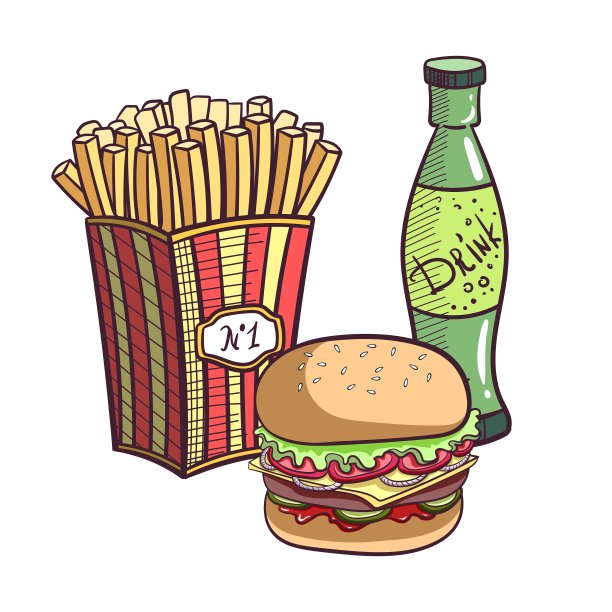 快餐食品集图片下载