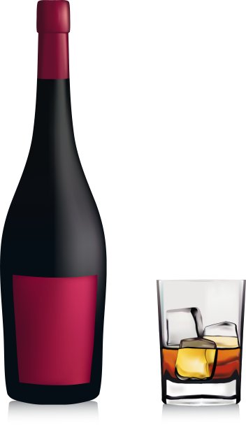 瓶子和姑娘和威士忌图片下载