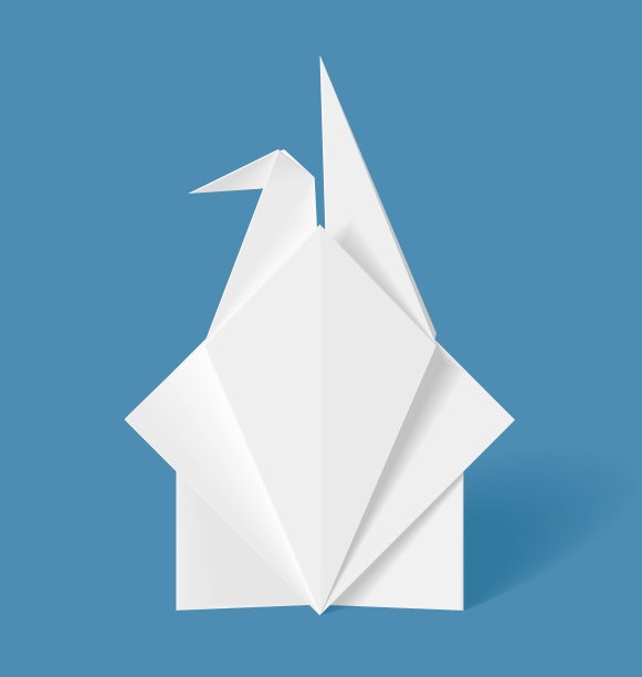 折纸起重机信图片下载