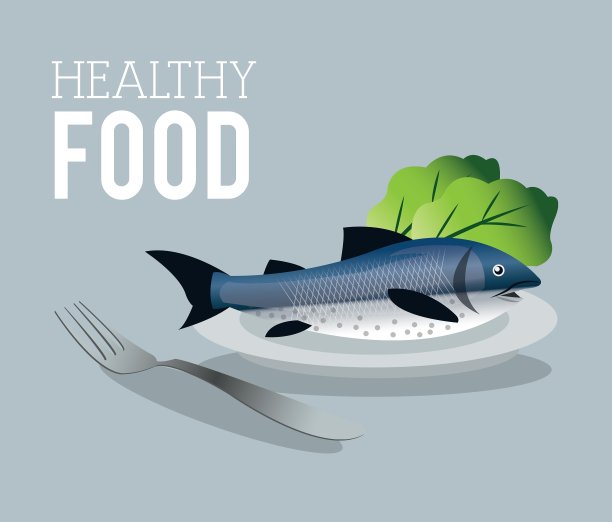 健康食品设计有机图标色彩丰富图片下载