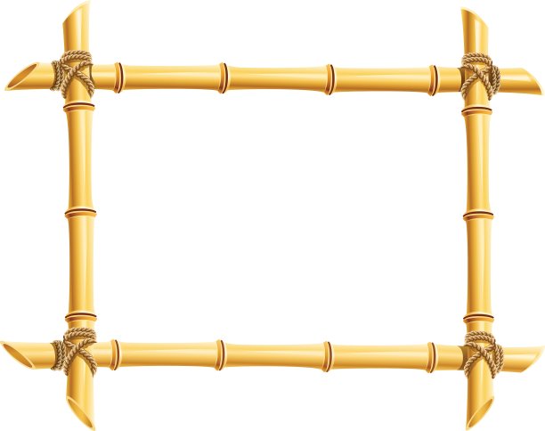 竹竿的木制框架图片下载