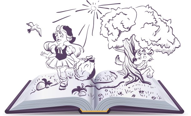 小红帽和灰狼的故事图片下载