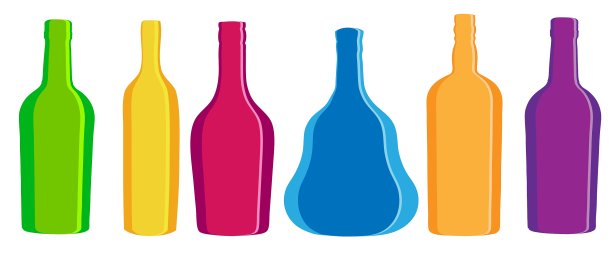 轮廓酒精瓶图片下载