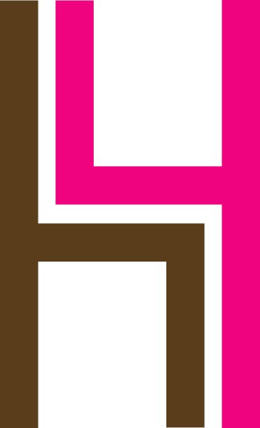 标志为家具设计师形状像H图片下载