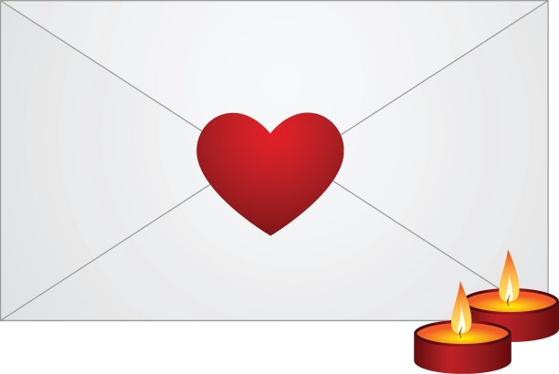 红心信封图片下载
