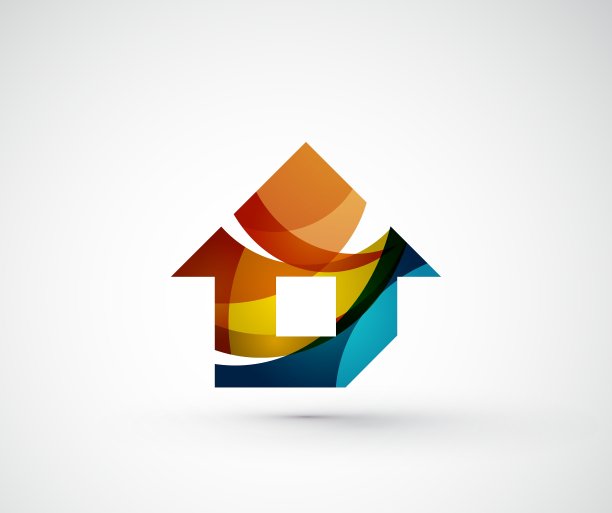 抽象的几何公司标志家居图片下载