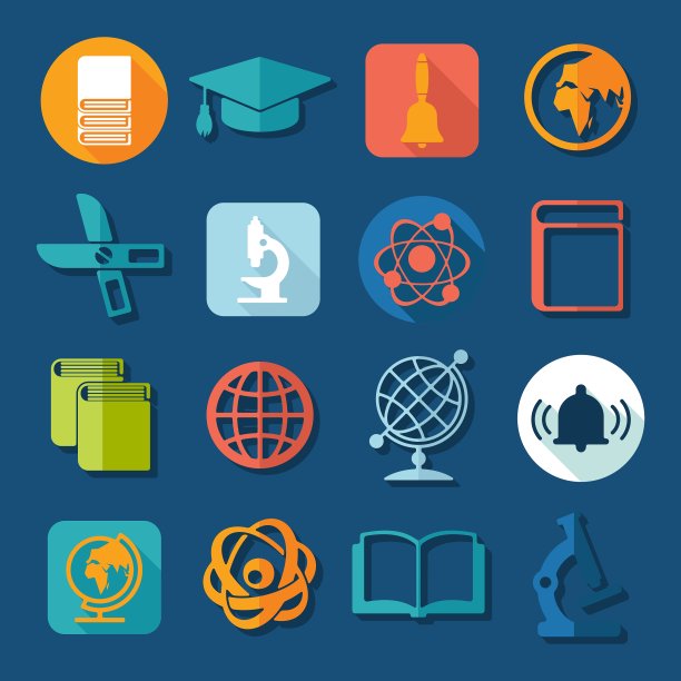一套教育图标图片下载