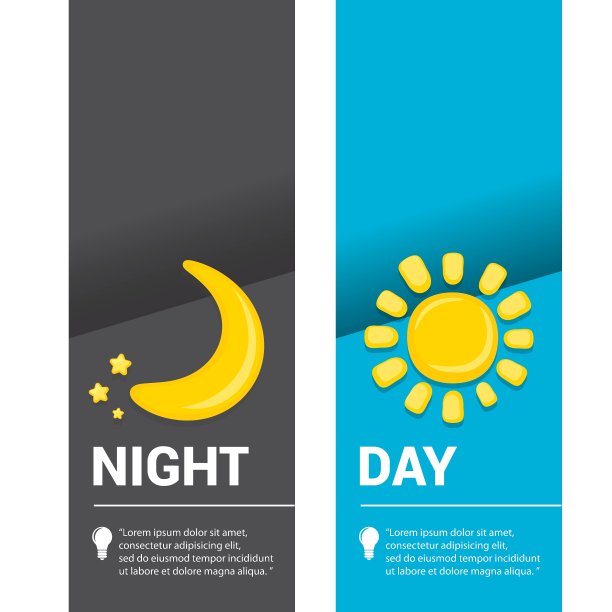 太阳和月亮在天空中日日夜夜图片下载