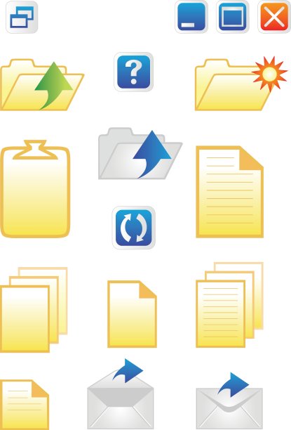 常用计算机功能的图标图片下载