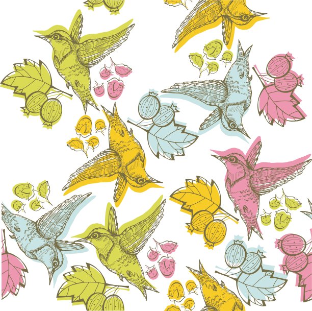 蚀刻鸟打印图片下载