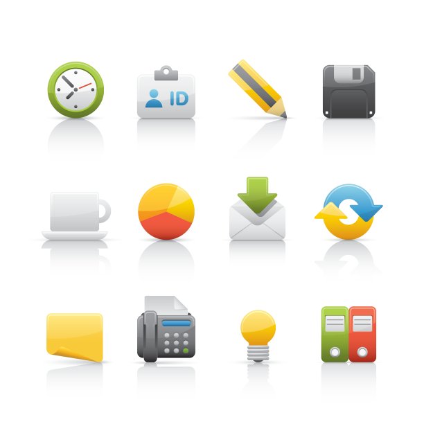 图标设置办公室和业务图片下载