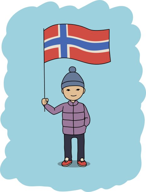 挪威国旗图片下载