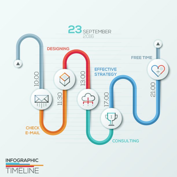 现代信息图形选项横幅图片下载