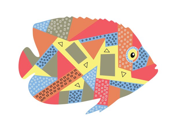 抽象的鱼图片下载