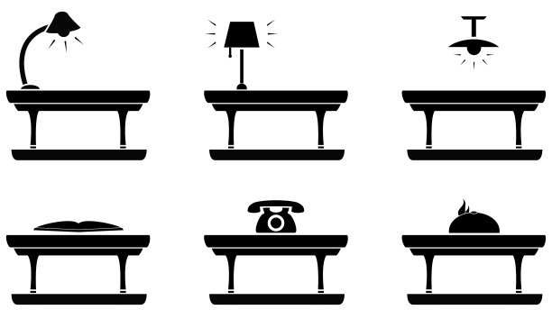 餐桌图标客厅食物和办公室图片下载