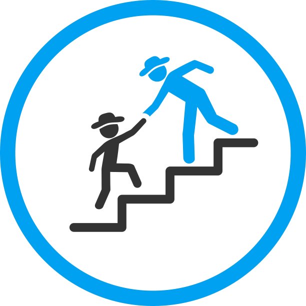 盖伊教育步骤圆形图标图片下载