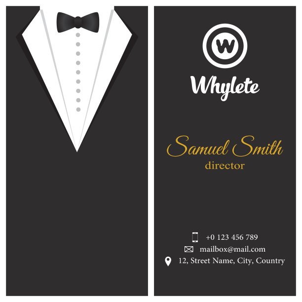 黑色燕尾服图片下载