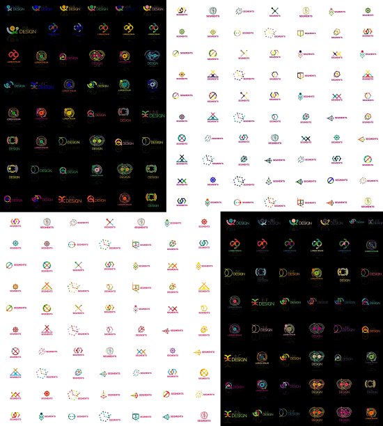 大量的抽象标志集合图片下载