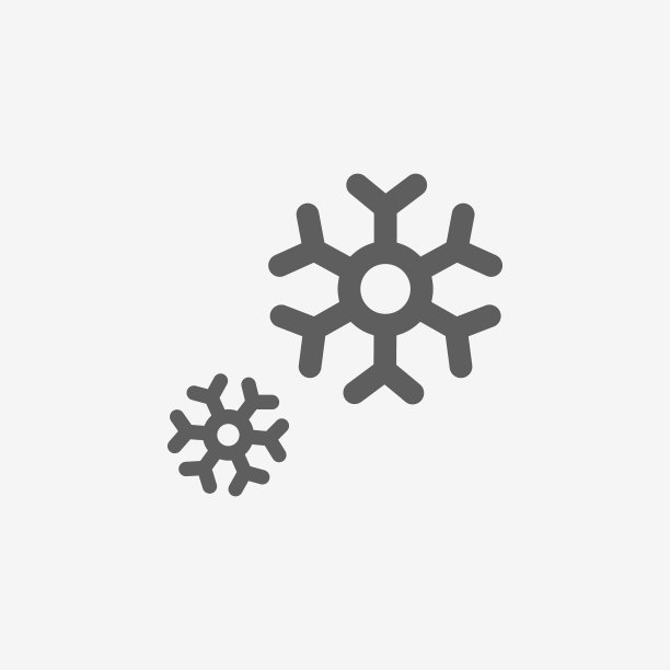 雪花扁平图标图片下载