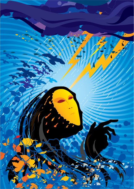 黑色和橙色图片下载