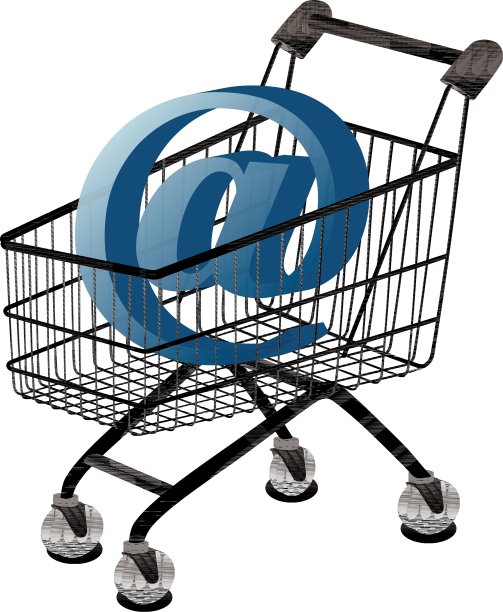带有电子邮件的购物车图片下载
