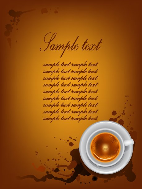 咖啡杯的背景与斑点图片下载