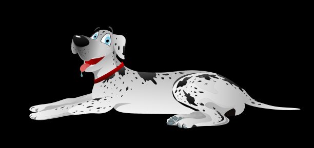 狗大丹白卧图片下载