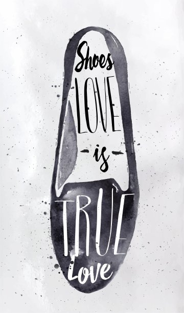 现代海报的鞋子图片下载