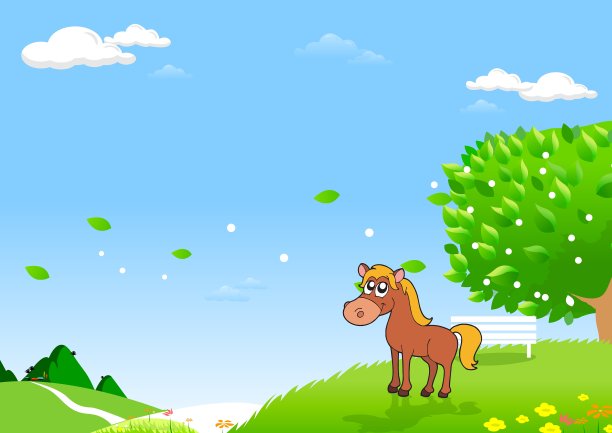 田野里的马图片下载