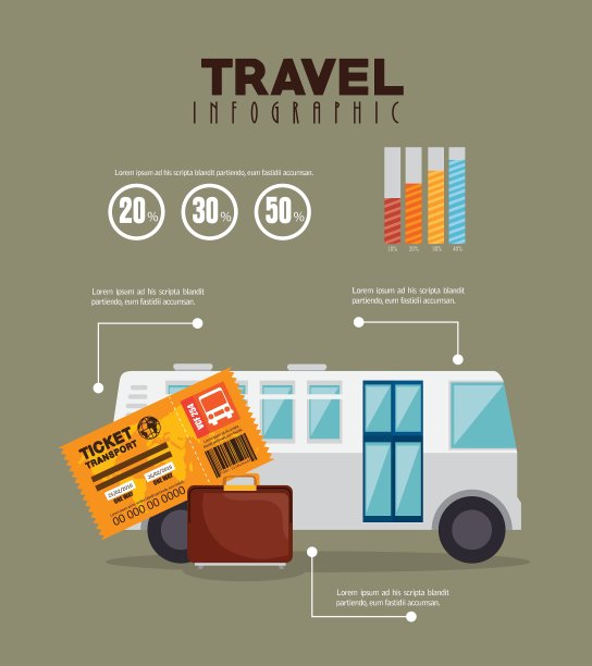 旅游信息图表设计图片下载