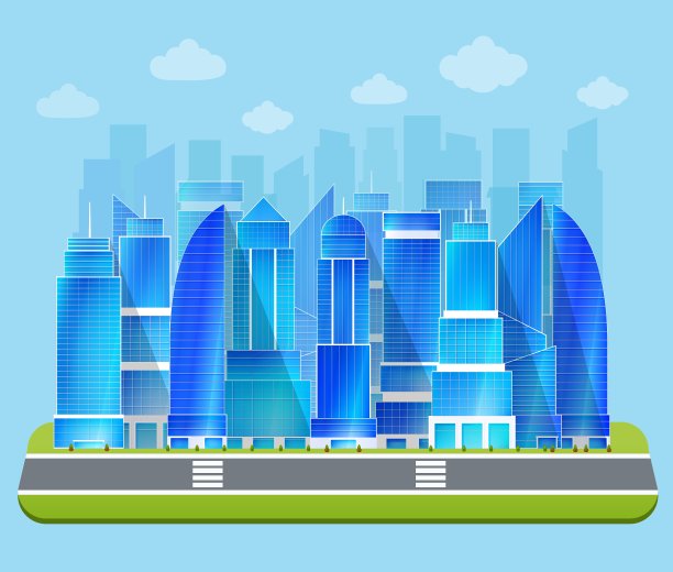 办公室的工业城市图片下载