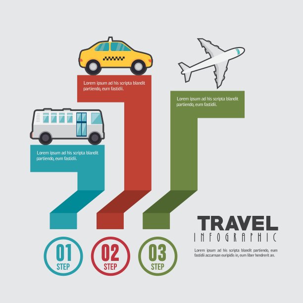 旅游信息图表设计图片下载