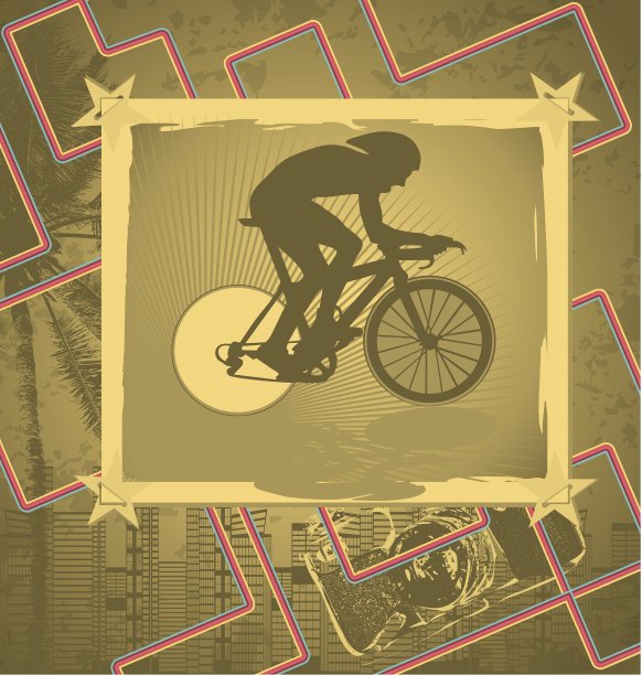骑自行车的框架图片下载