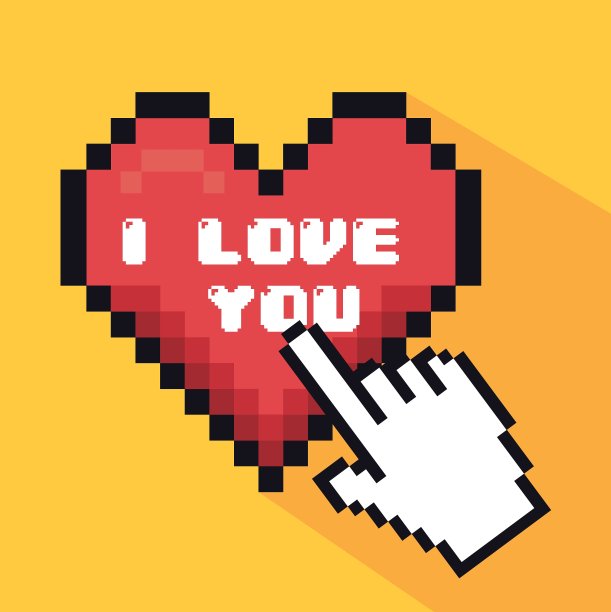 浪漫的爱情设计图片下载