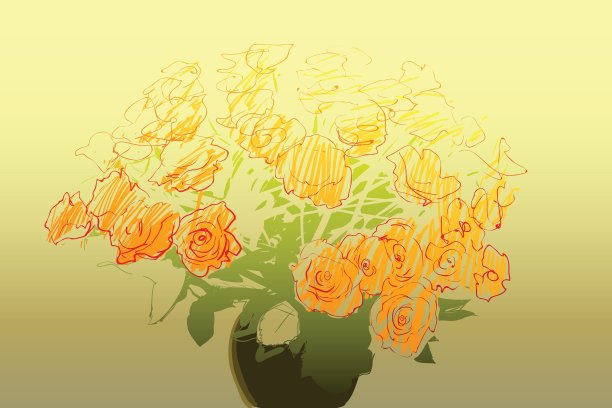 玫瑰艺术风格图片下载