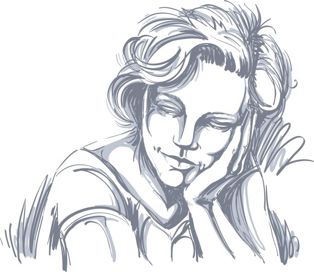 图形手绘的白色皮肤有吸引力图片下载