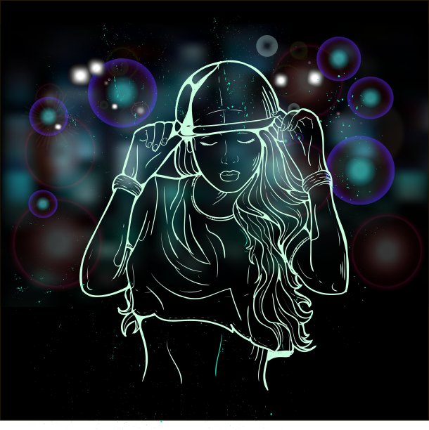 说唱有吸引力的女孩图片下载