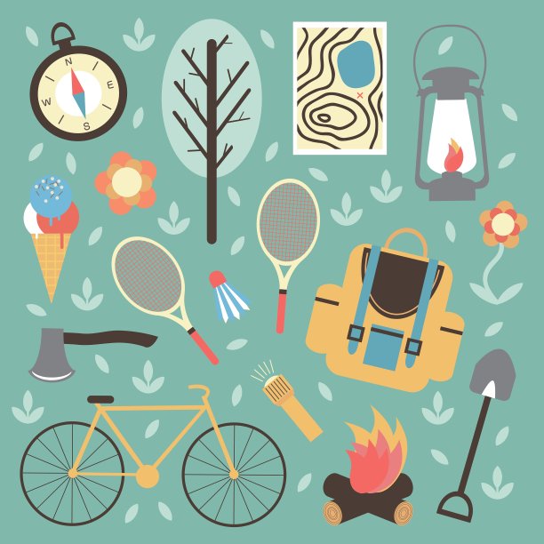 暑假假期和旅游背景图片下载