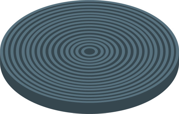 电子螺旋线圈图标等距风格图片下载