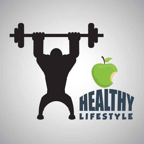 健康的生活方式设计图片下载