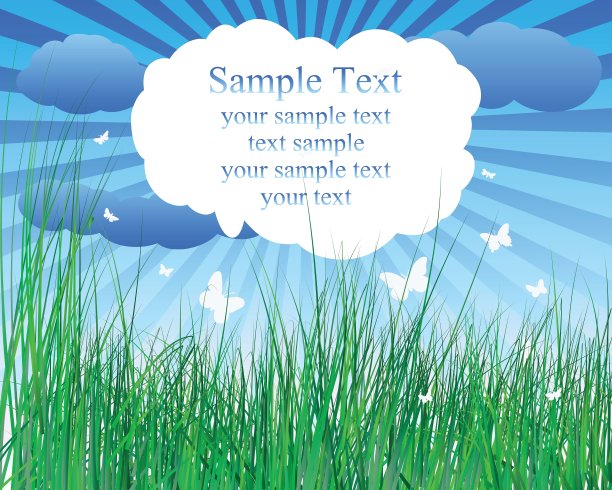 草地上说明图片下载