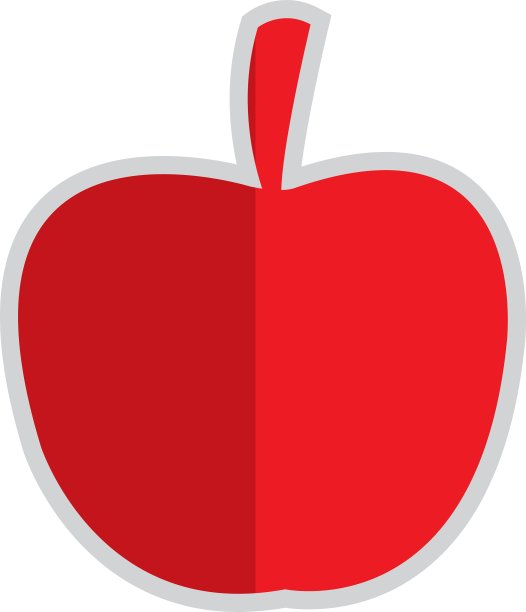 苹果轮廓图标图片下载